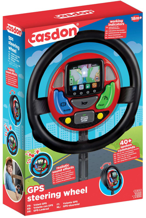 OUTLET Kierownica Interaktywna Dla Dzieci Dźwięk Światło Symulator jazdy Casdon PO ZWROCIE