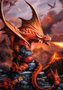 Puzzle 1000 Fantasy Collection Ognisty Smok Trefl Anne Stokes Collection 12+