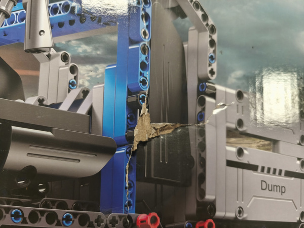 OUTLET Klocki konstrukcyjne CaDA Hi-Tech Zdalnie Sterowana Wywrotka Niebieska Ciężarówka 37 cm Dump Truck Pojazd budowlany 638 el RC USZKODZONE OPAKOWANIE