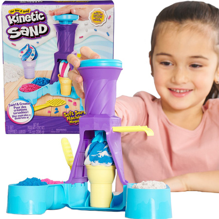 Kinetic Sand Piasek kinetyczny zestaw lody Soft Serve Station + akcesoria