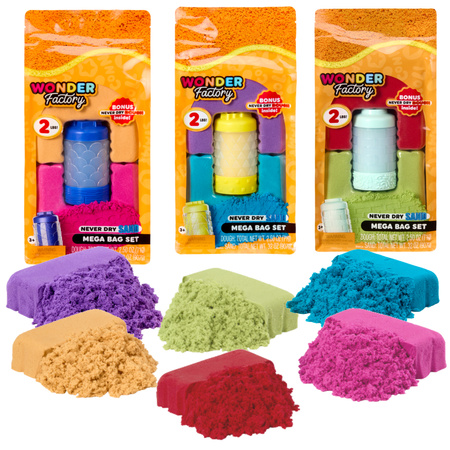Wonder Factory Zestaw Piasek Kinetyczny 907g Kolor Niespodzianka