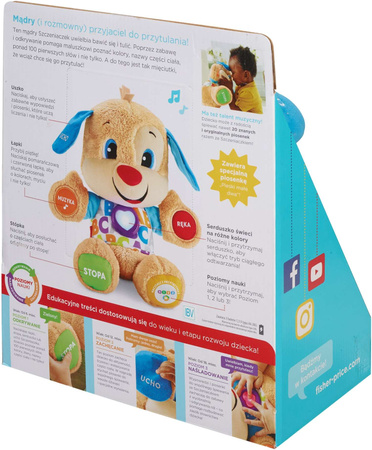 Ucz się i śmiej! Szczeniaczek uczniaczek interaktywny pluszak Poziomy nauki