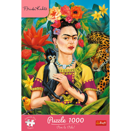 Trefl Puzzle 1000 elementów Frida Kahlo: Portret w dżungli