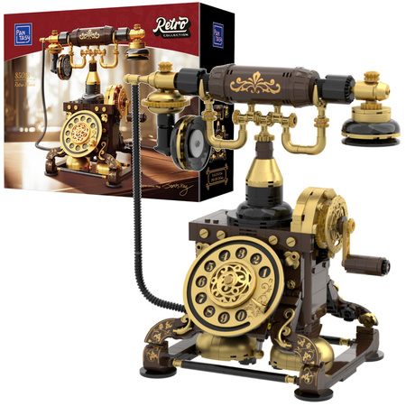 Klocki konstrukcyjne Pantasy Retro collection Telefon z ruchomymi akcesoriami 766 elementów