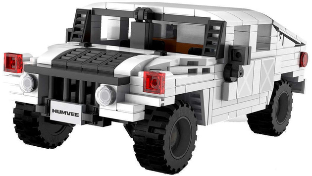 Klocki CaDA zestaw aut Mazda RX-7 FD3S, Toyota AE86 Trueno Initial D, Humvee 674 el.