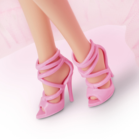 Barbie Lalka Kolekcjonerska w różowej sukience Urodzinowe życzenia 30 cm