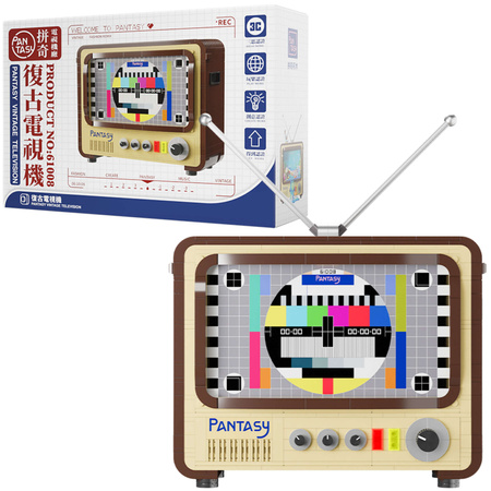 Klocki konstrukcyjne Pantasy Retro Telewizor 1960s 986 elementów
