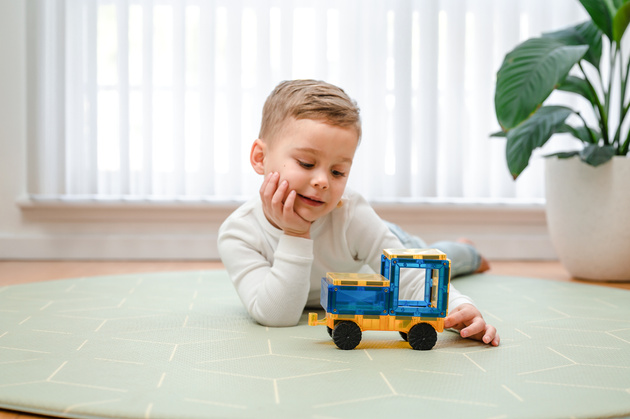 CONNETIX Rainbow Car Pack Kreatywne klocki magnetyczne 2 pojazdy