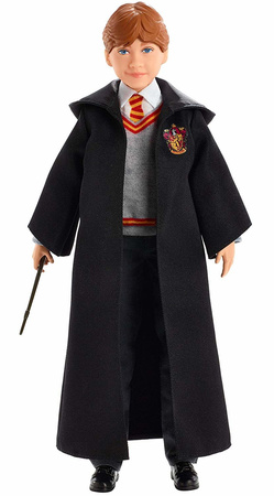 Harry Potter Lalka Ron Weasley ruchoma figurka z różdżką i szatą Gryffindor Hogwart