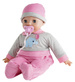 Lalka Laura gaworząca 40 cm ze smoczkiem i butelką