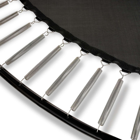 Trampolina ogrodowa z siatką zabezpieczającą i drabiną PeakPro 427 cm czarna