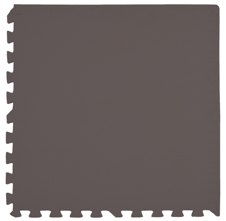 Mata piankowa podłogowa Humbi 120x120cm Duże puzzle piankowe wodoodporne bezpieczne 4 szt. kremowo-brązowy