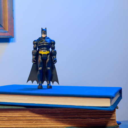 OUTLET Batman Batmobile zdalnie sterowany pojazd RC samochód auto i figurka DC Comics WADLIWY