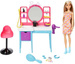 Barbie Zestaw Lalka Fryzjer Kolekcjonerska Salon Fryzjerski + akcesoria 15 elementów