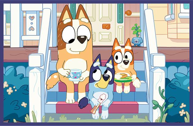 Puzzle Trefl 2 x 24 Bluey Zabawna Bluey