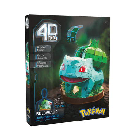 Puzzle 4D Build Pokemon Bulbasaur model 3D do złożenia