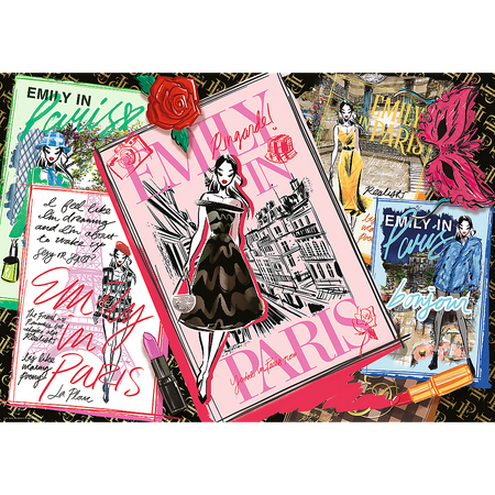 Trefl Puzzle 1000 elementów Emily w Paryżu: Magazyn Mody