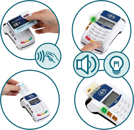 Terminal płatniczy POS z akcesoriami dla dzieci Klein
