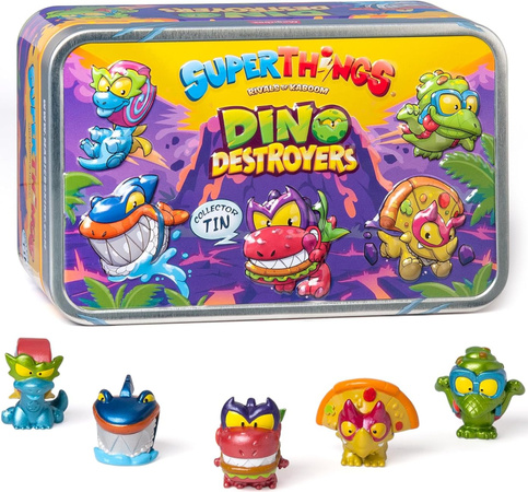 SuperThings Rivals of Kaboom Dino Destroyers Ekskluzywny Zestaw Srebrna Puszka