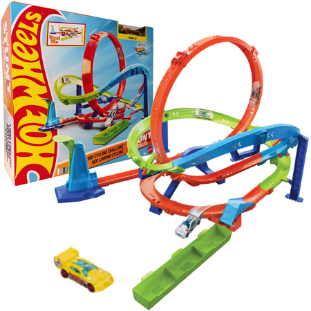Hot Wheels Stunt Tracks Zakręcone Tornado tor samochodowy + pojazd
