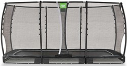 Trampolina ogrodowa z siatką zabezpieczającą do gruntu Allure Premium 244x427 cm czarna
