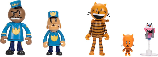 Dog Man Zestaw 5 Figurek kolekcjonerskich 3-8 cm Figurka z Bajki