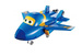 Super Wings Figurki Transformujące samolot robot Jerome (Lotek) i Jett (Dżetek)