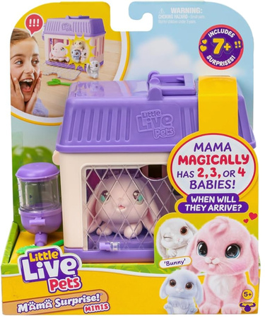 Little Live Pets zabawkowe zwierzątko królik mama + małe króliczki i akcesoria