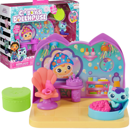 Koci Domek Gabi Pokój do domku zestaw Spa figurka Syrenkotka + akcesoria 