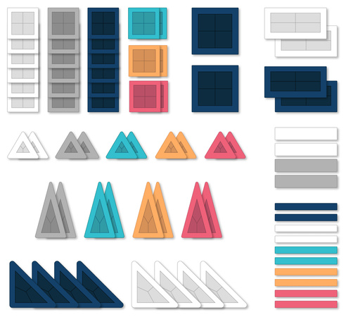 CONNETIX Pro Constructor Set Kreatywne klocki magnetyczne 70 elementów