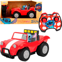 Disney Zdalnie Sterowany pojazd czerwony Buggy z figurką Stitcha RC