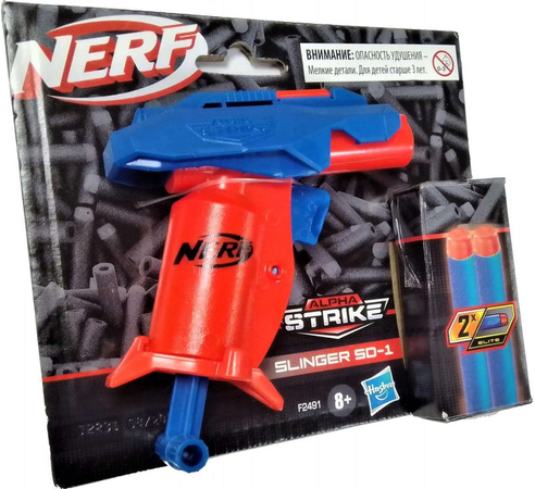 Wyrzutnia Nerf Alpha Strike Slinger SD-1 + 2 strzałki
