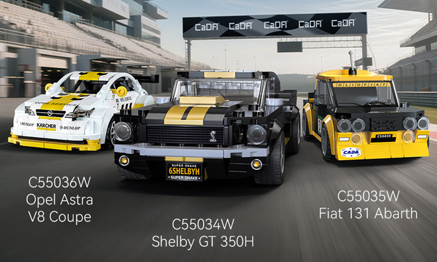 Klocki konstrukcyjne CaDA wyścigówka Samochód wyścigowy Shelby GT 350H Auto sportowe 285 elementów