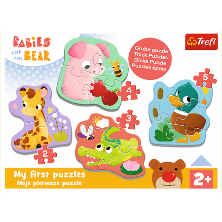 Puzzle dla najmłodszych 4w1 Bobaskowe zwierzątka Moje pierwsze puzzle Trefl