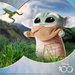 Star Wars Maskotka Grogu Baby Yoda Platynowy Mandalorian 25 cm Disney