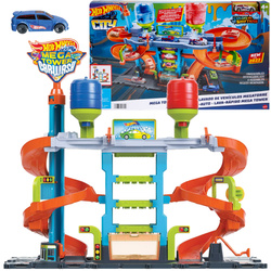 Hot Wheels Tor samochodowy Zakręcona Megamyjnia + samochód