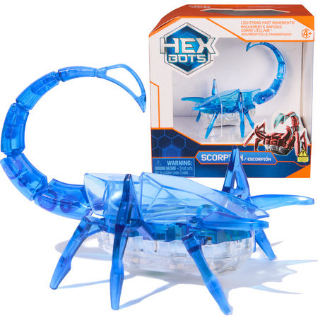 Hex Bots Ruchoma Figurka Scorpion Niebieski Zabawka Sensoryczna Światło
