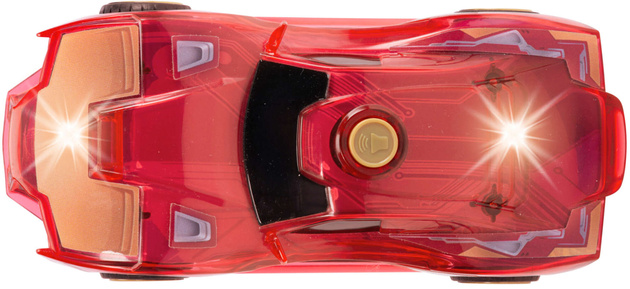 Marvel Light Hero Iron Man Mały Samochód z efektami świetlnymi i dźwiękowymi