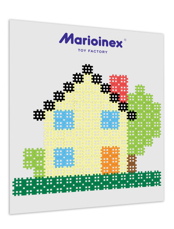 Klocki konstrukcyjne Micro Waffle duży zestaw 817 elementów Marioinex