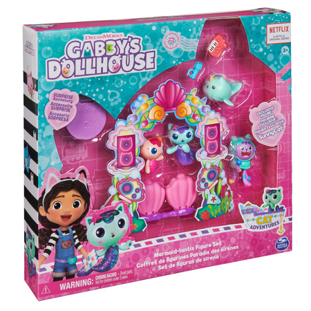 Koci Domek Gabi Zestaw Kotlantyda Mermaid-lantis Gabby's Dollhouse figurki + akcesoria