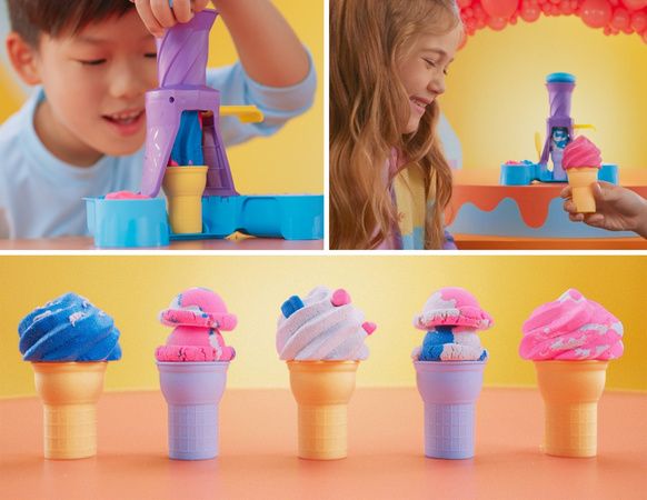 Kinetic Sand Piasek kinetyczny zestaw lody Soft Serve Station + akcesoria