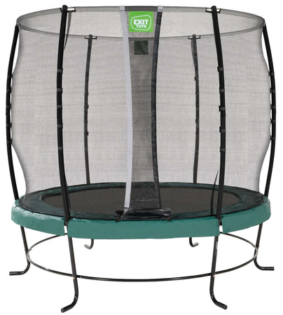 Trampolina ogrodowa z siatką zabezpieczającą Lotus Classic 253 cm zielona