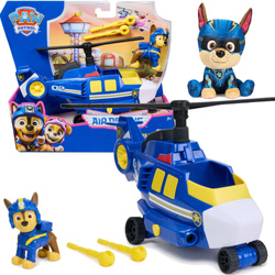 Psi Patrol Chase Helikopter Ratunkowy Z Wyrzutnia + Figurka i maskotka Chase 15 cm