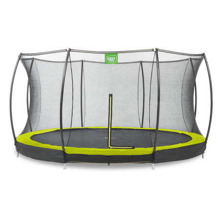 Trampolina ogrodowa z siatką zabezpieczającą Sillhouette 427 cm zielona