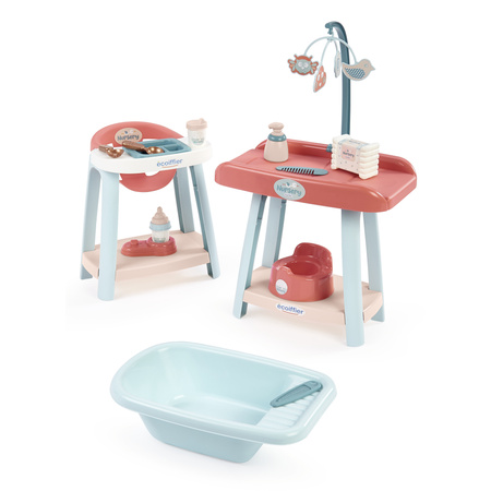 Nursery Zestaw Opiekunki dla lalek 3w1 opieka i karmienie