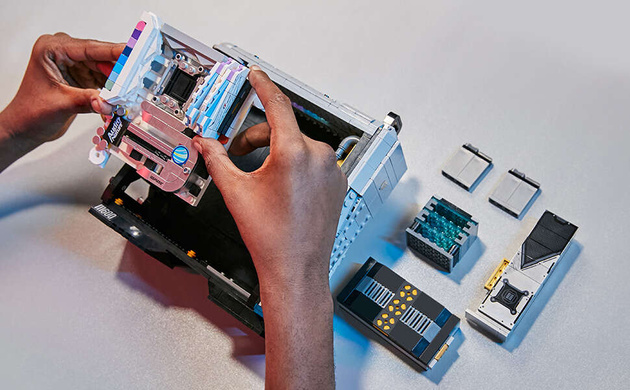 Klocki konstrukcyjne Pantasy PC Komputer do gier X iGame 1000 elementów