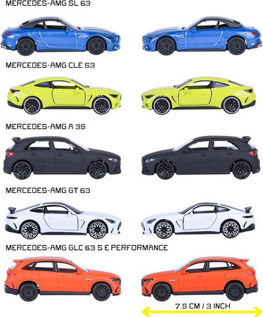 Zestaw Prezentowy Mercedes AMG 5 pojazdów osobowych Giftpack