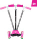 EVO Regulowana Trójkołowa Hulajnoga dla Dzieci Light Up Mini Cruiser Różowy Świecące kółka