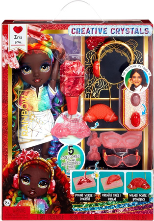 Lalka Rainbow High Creative Crystals Iris Bow zestaw do tworzenia akcesoriów