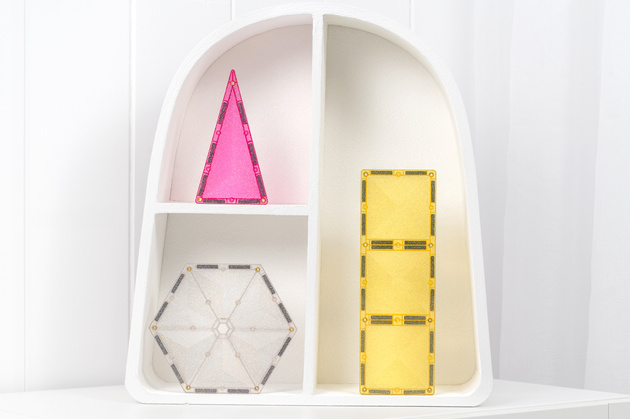 CONNETIX Glitter Unicorn Pack Kreatywne klocki magnetyczne z brokatem 56 elementów